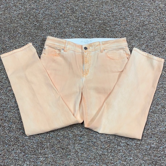 Chico platinum collection orange jeans. Size 1 or medium - Picture 5 of 13